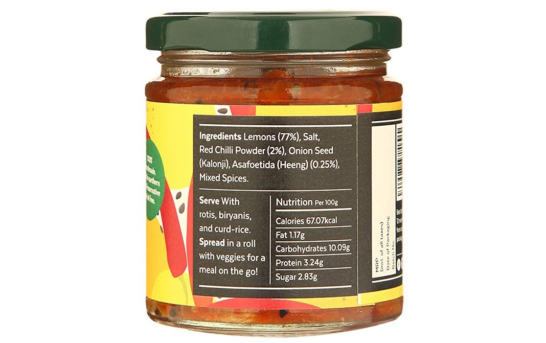 Aamra Heeng Nimbu Pickle    Glass Jar  190 grams